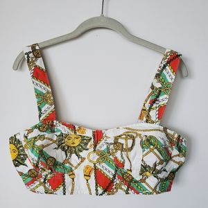Misguided Printed Crop Bustier, M*